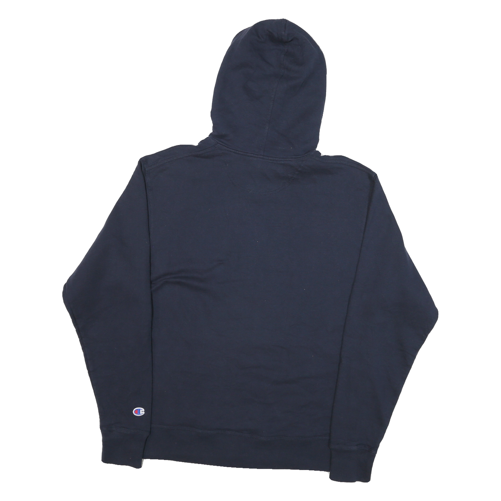 CHAMPION Mens Navy Blue Hoodie M Cotton Blend Pullover Casual Sportswear
