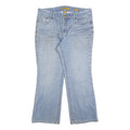 7 FOR ALL MANKIND Womens Light Blue Regular Fit Flared Denim W34 L28 Cotton
