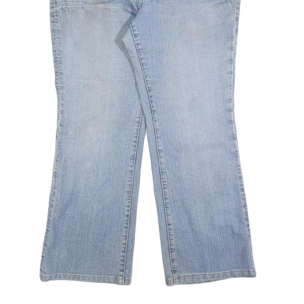 7 FOR ALL MANKIND Womens Light Blue Regular Fit Flared Denim W34 L28 Cotton