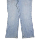 7 FOR ALL MANKIND Womens Light Blue Regular Fit Flared Denim W34 L28 Cotton