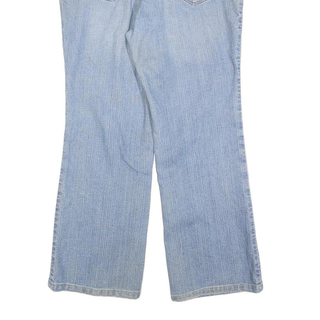 7 FOR ALL MANKIND Womens Light Blue Regular Fit Flared Denim W34 L28 Cotton