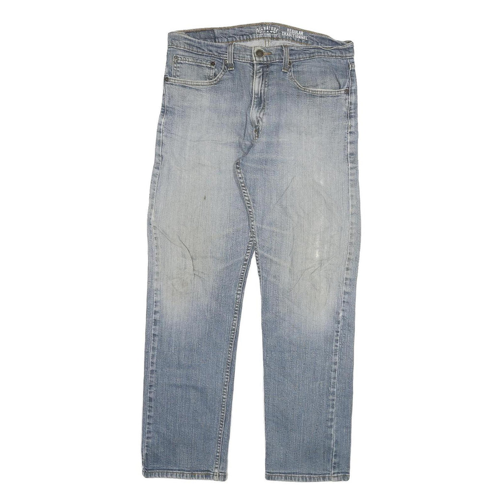 LEVI'S Mens Regular Fit Light Blue Denim Jeans W32 L29 Zip Closure Classic Style