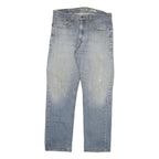 LEVI'S Mens Regular Fit Light Blue Denim Jeans W32 L29 Zip Closure Classic Style