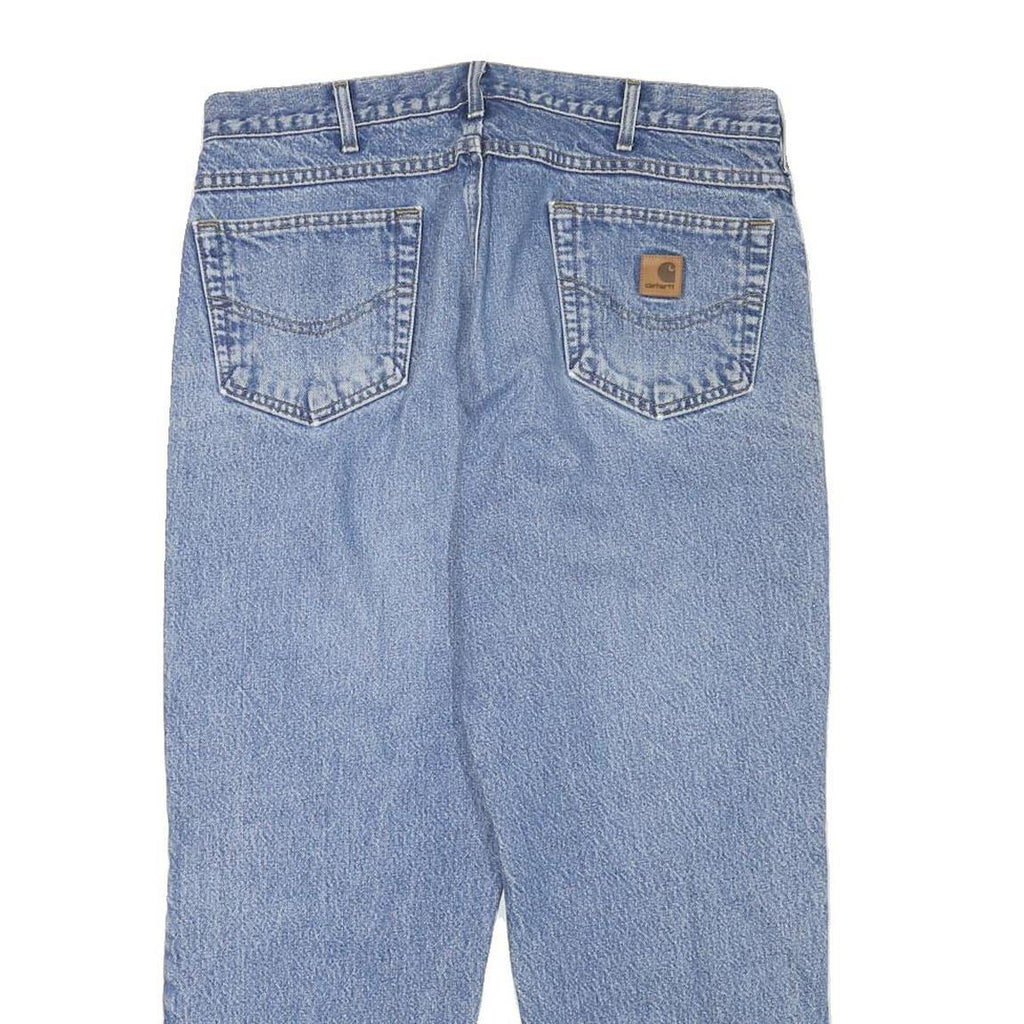 CARHARTT Mens Jeans Blue Relaxed Straight Denim Medium W34 L26 Workwear Casual