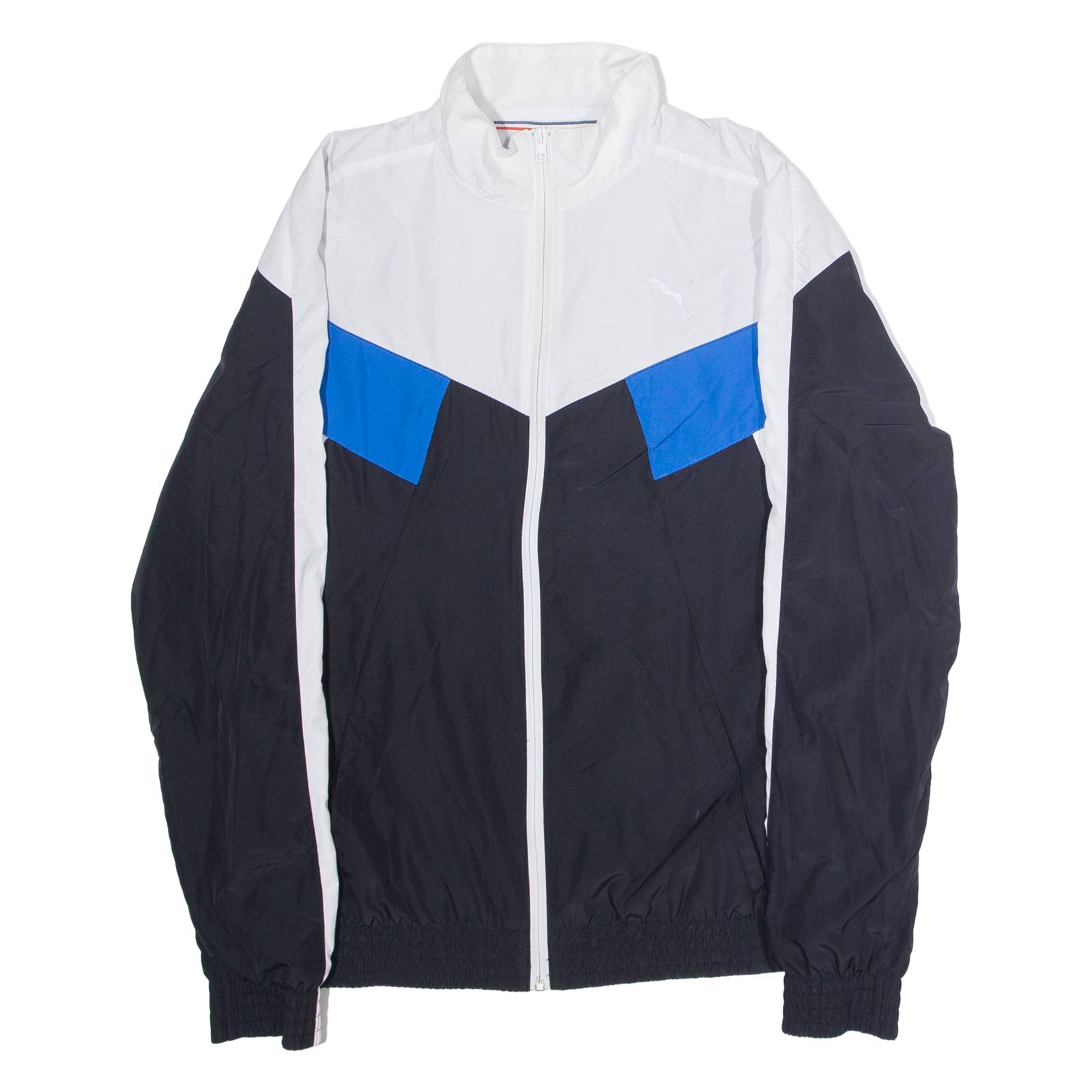 PUMA Mens Windbreaker Jacket Black Colourblock L
