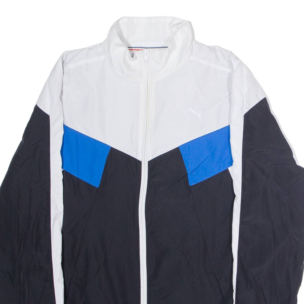 PUMA Mens Windbreaker Jacket Black Colourblock L