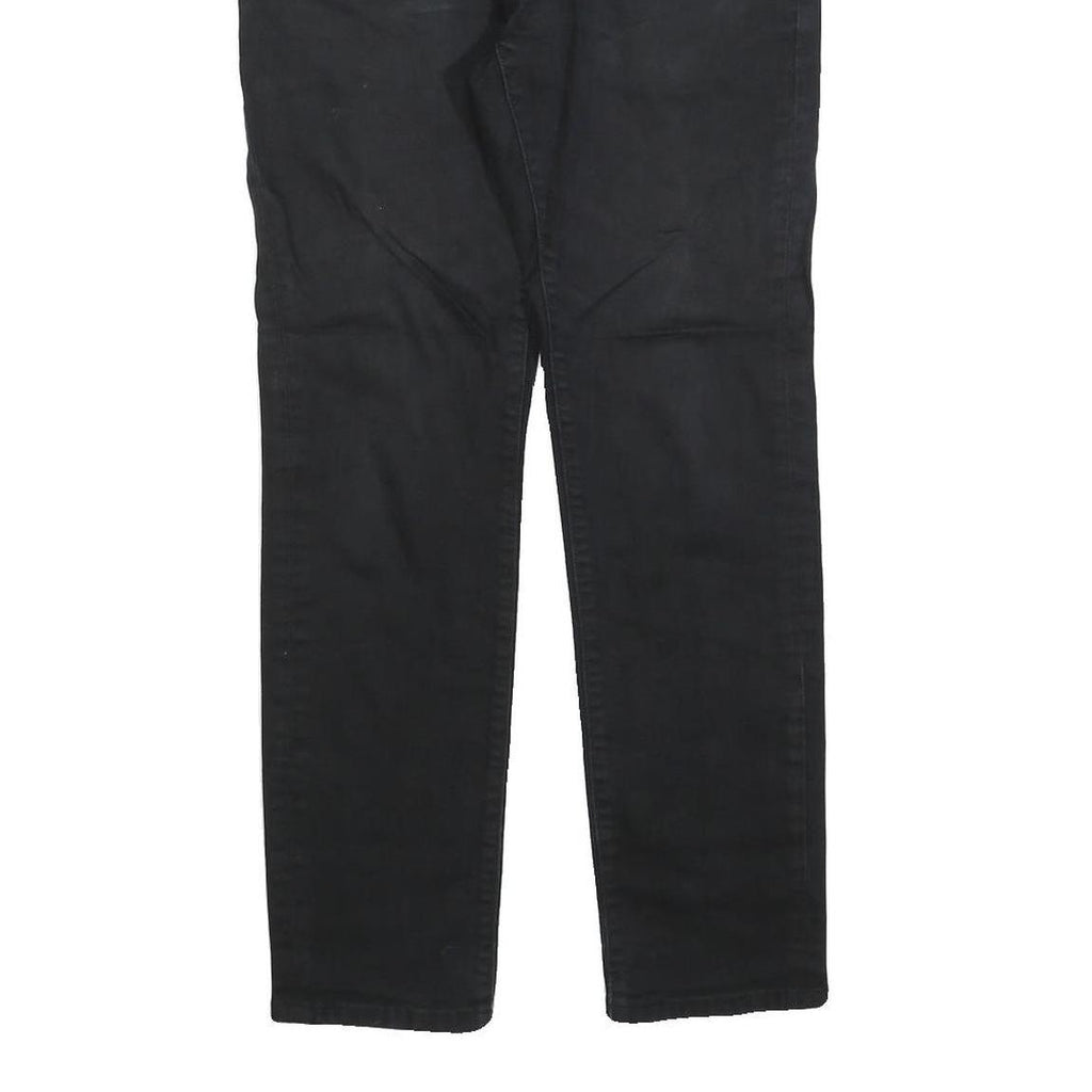 TOMMY HILFIGER Mens Jeans Black Slim Skinny Denim W29 L27 Stylish Zip Closure