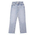 ZARA Womens Classic Light Blue Denim Jeans W28 L29 Slim Fit Cotton Blend Zip