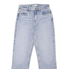 ZARA Womens Classic Light Blue Denim Jeans W28 L29 Slim Fit Cotton Blend Zip