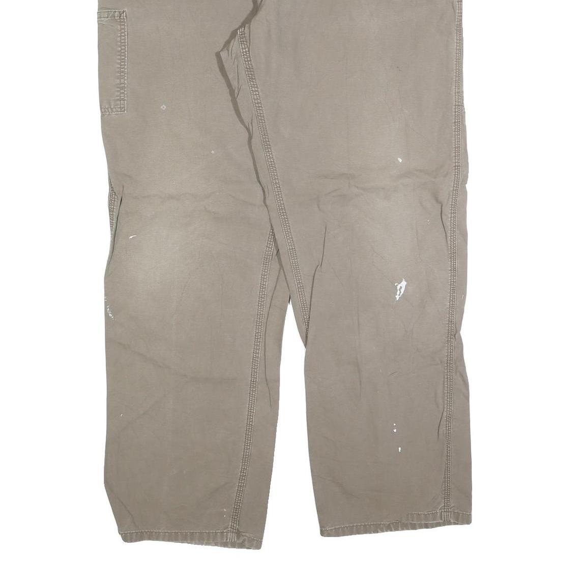 CARHARTT Mens Cotton Blend Relaxed Straight Trousers W40 L34 Workwear Utility