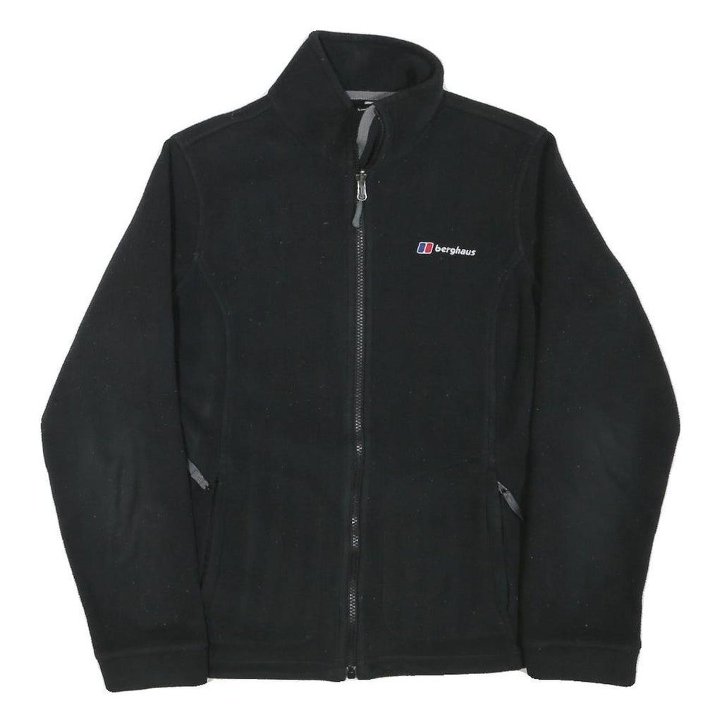BERGHAUS Womens Black Classic Zip Jacket M Polyester Blend Outdoor Fleece Hiking
