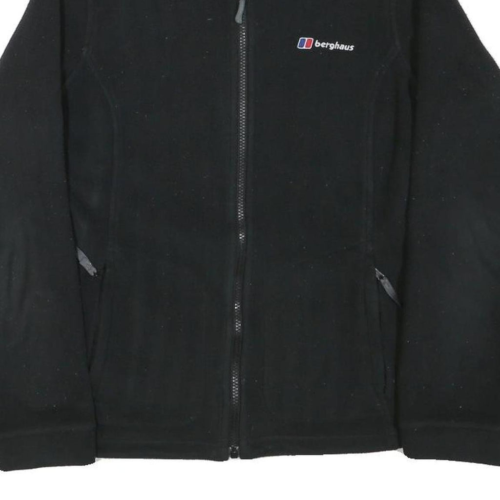 BERGHAUS Womens Black Classic Zip Jacket M Polyester Blend Outdoor Fleece Hiking