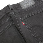 LEVI'S 510 Mens Jeans Black Slim Skinny Denim Medium W32 L31 Stretch Cotton