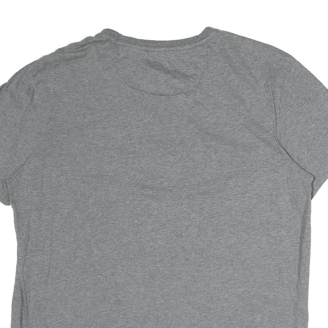 CALVIN KLEIN Mens Grey Plain T-Shirt L Short Sleeve Crew Neck Casual Wear