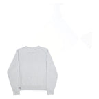CHAMPION Mens Grey Cotton Blend Crew Neck S Sweatshirt Logo Print Pullover