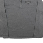 HARLEY DAVIDSON Mens Grey Plain Pullover Crew Neck Basic Knit M Jumper Polyester