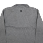 HARLEY DAVIDSON Mens Grey Plain Pullover Crew Neck Basic Knit M Jumper Polyester