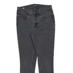 CALVIN KLEIN JEANS Womens Slim Black Denim Raw W28 L25 Slim Fit Button Fly