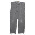 CARHARTT Mens Cotton Blend Grey Relaxed Fit Straight Trousers W30 L27 Workwear