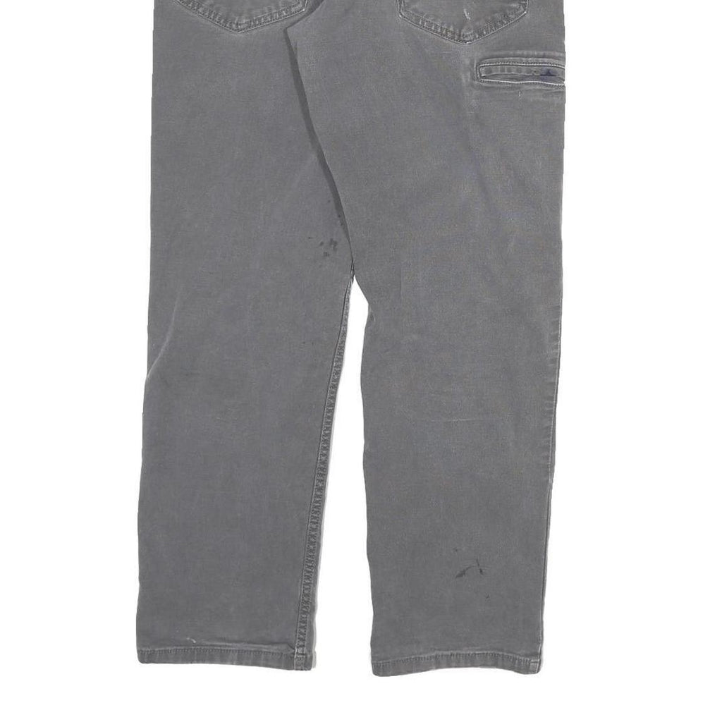 CARHARTT Mens Cotton Blend Grey Relaxed Fit Straight Trousers W30 L27 Workwear