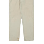 DICKIES Mens Cotton Blend Beige Regular Fit Straight Leg Trousers W30 L30