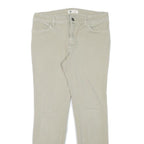 DICKIES Womens Slim Beige Cotton Blend Trousers W29 L28 Zip Closure Classic Fit