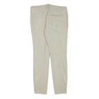 DICKIES Womens Slim Beige Cotton Blend Trousers W29 L28 Zip Closure Classic Fit