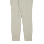DICKIES Womens Slim Beige Cotton Blend Trousers W29 L28 Zip Closure Classic Fit