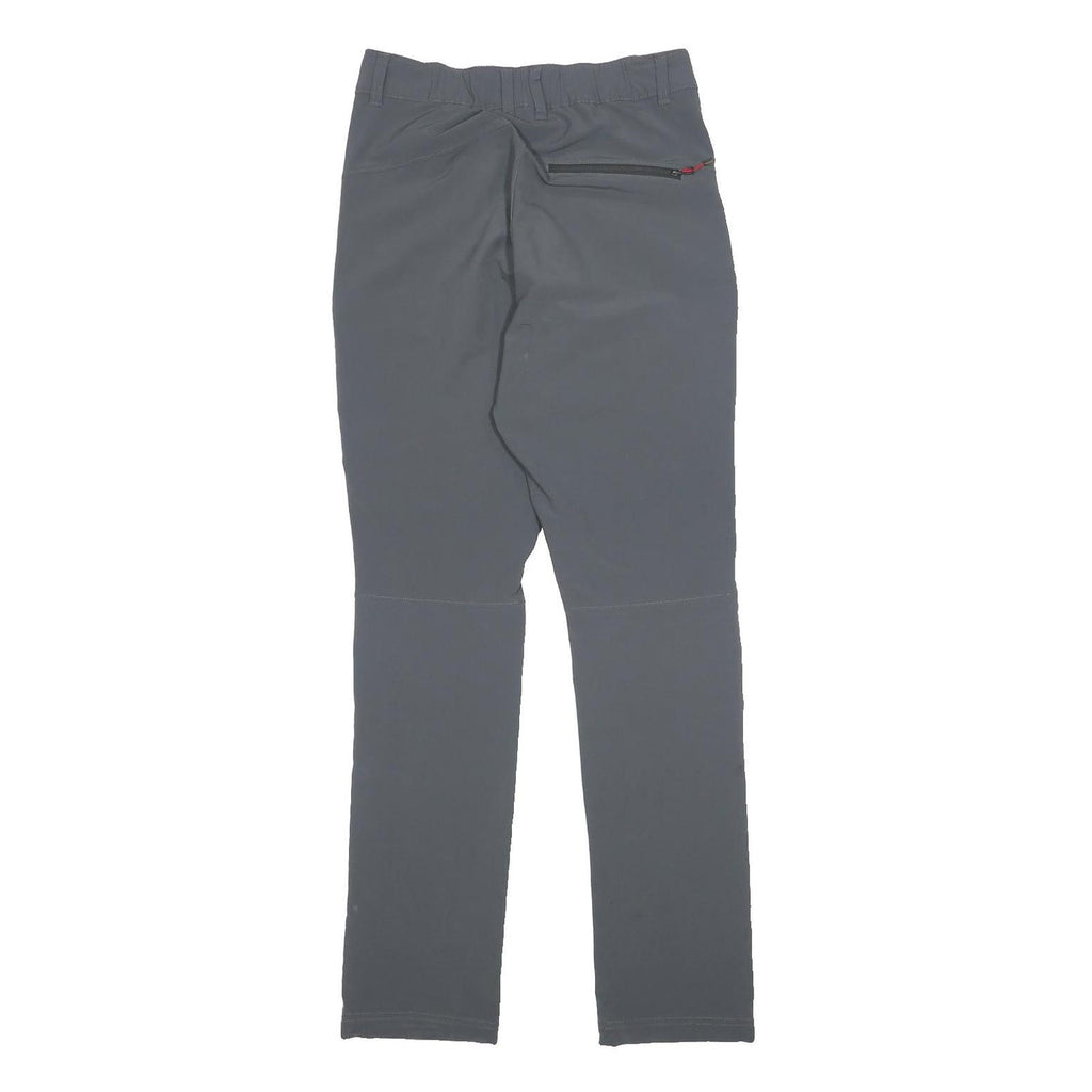 COLUMBIA Womens Polyester Blend Grey Slim Straight Trousers W27 L31 Outdoor
