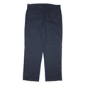DICKIES Mens Regular Fit Navy Blue Trousers W36 L32 Cotton Blend Zip Closure