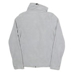 NEW BALANCE Womens White Zip Jacket S Polyester Plain Athletic Activewear