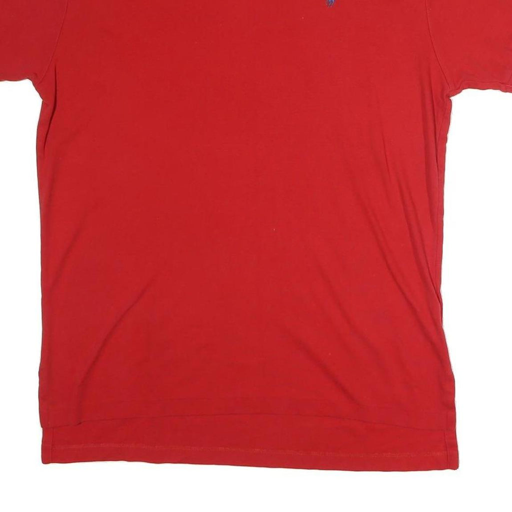 POLO RALPH LAUREN Mens Red Polo Shirt L Cotton Short Sleeve Classic Fit
