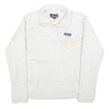 PATAGONIA Womens White Plain Pullover Fleece Jumper M Soft Warm Casual