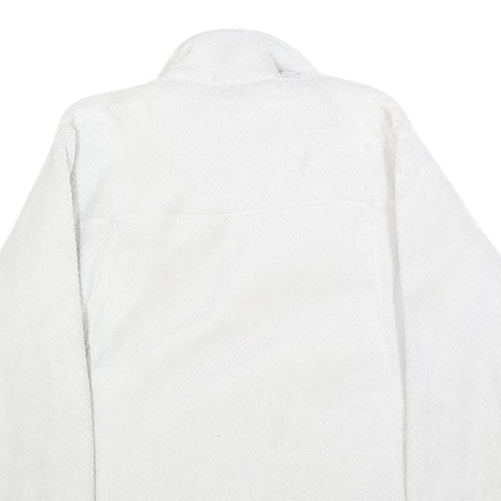 PATAGONIA Womens White Plain Pullover Fleece Jumper M Soft Warm Casual
