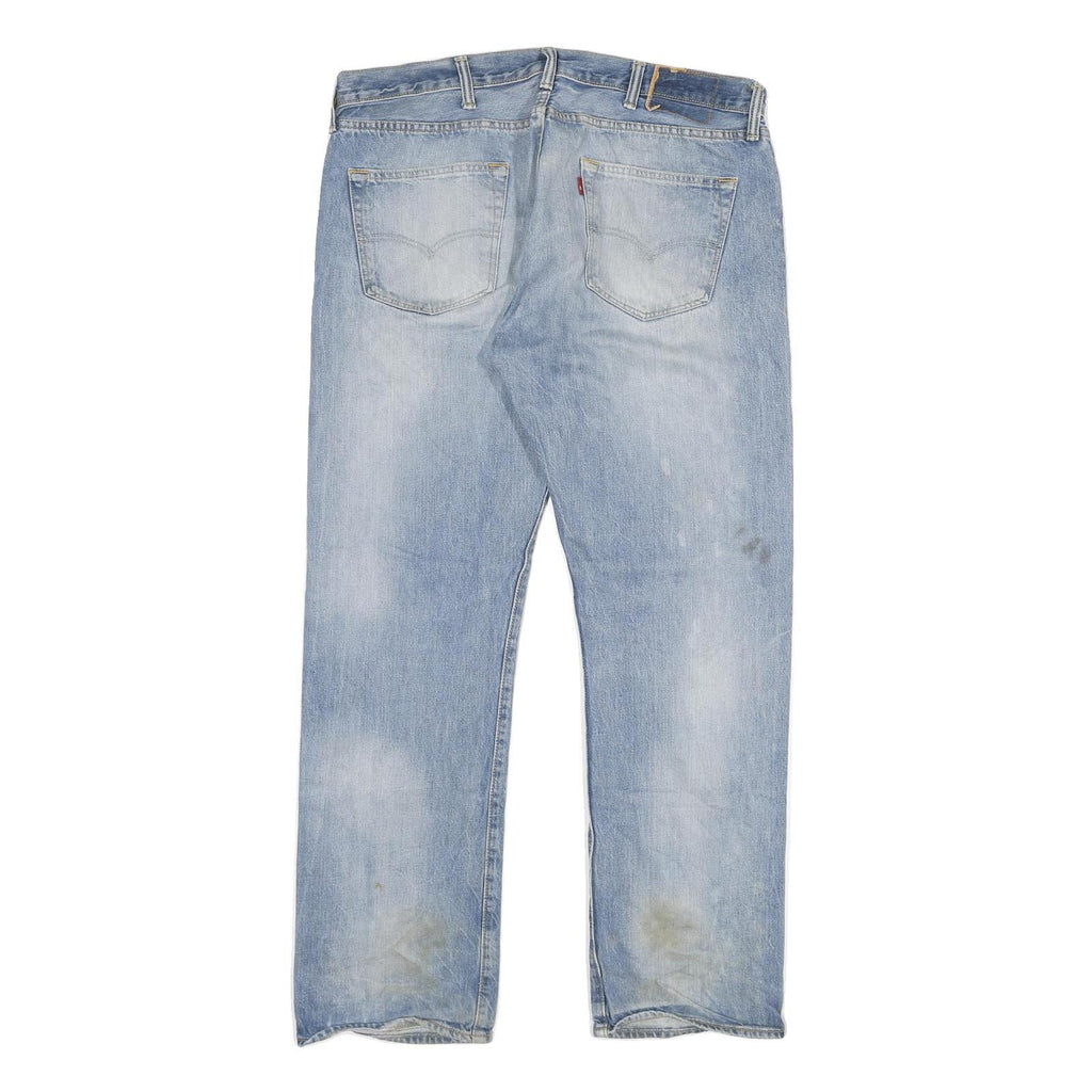 LEVI'S 501 Mens Jeans Blue Regular Straight Denim Medium W36 L31 Classic Button
