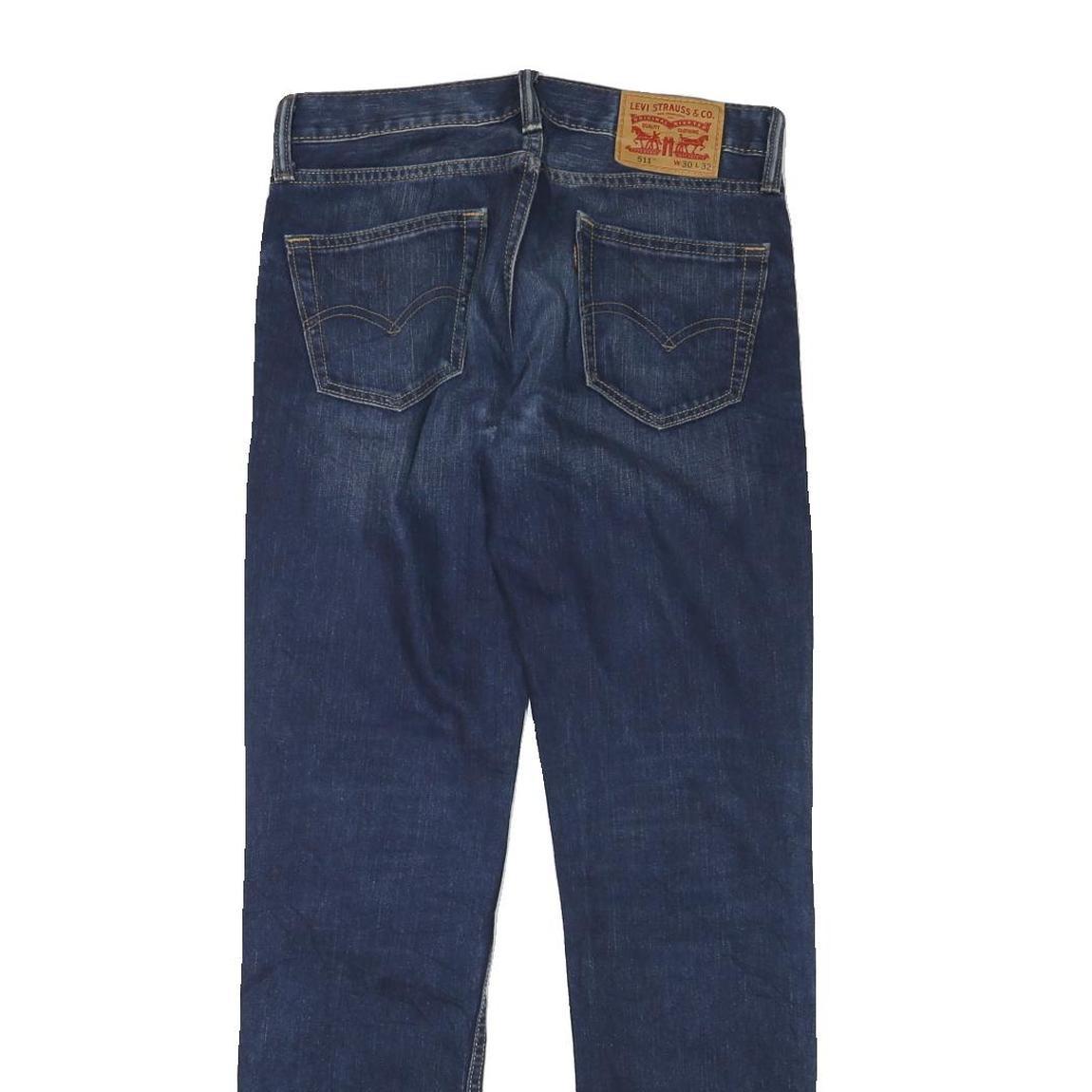 LEVI'S 511 Mens Jeans Blue Regular Skinny Denim Medium W30 L31 Classic Fit Zip