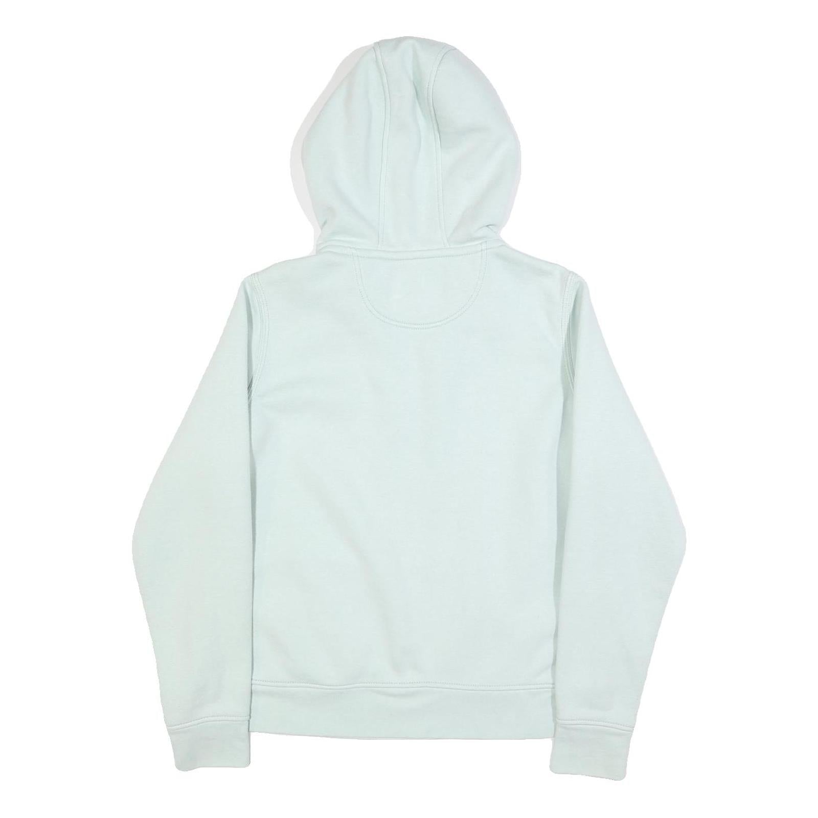 CARHARTT Womens White ¼ Zip Hoodie L Cotton Blend Casual Sweatshirt