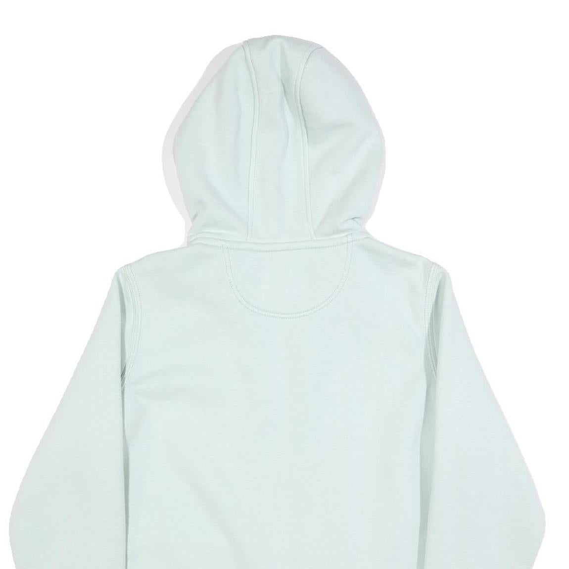 CARHARTT Womens White ¼ Zip Hoodie L Cotton Blend Casual Sweatshirt