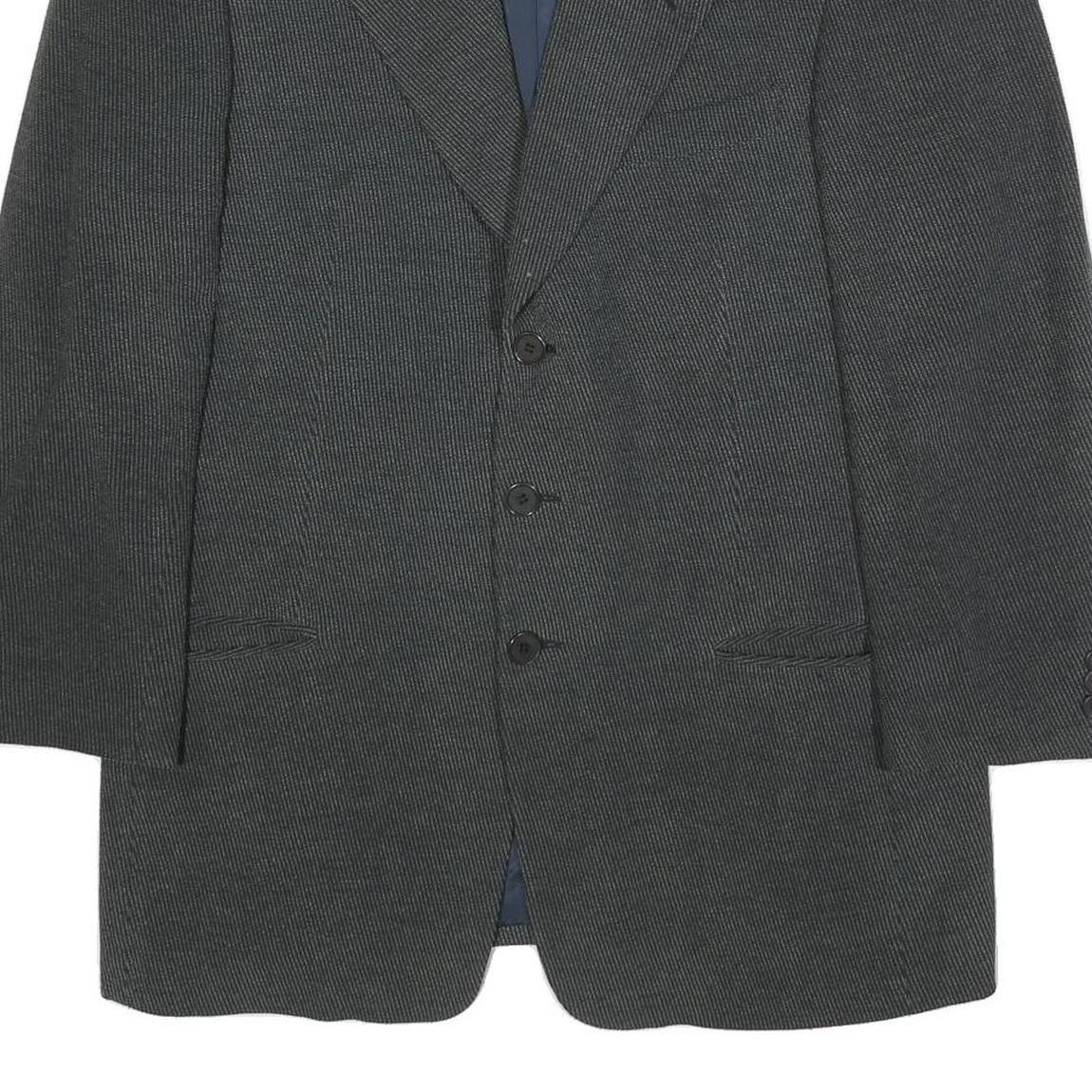 GIORGIO ARMANI Mens Grey Wool Blend Classic Jacket M Woven Formal Designer