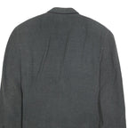 GIORGIO ARMANI Mens Grey Wool Blend Classic Jacket M Woven Formal Designer