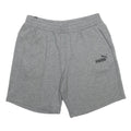 PUMA Mens Shorts Grey Casual Cotton Blend L W30 Elastic Waistband