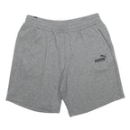 PUMA Mens Shorts Grey Casual Cotton Blend L W30 Elastic Waistband