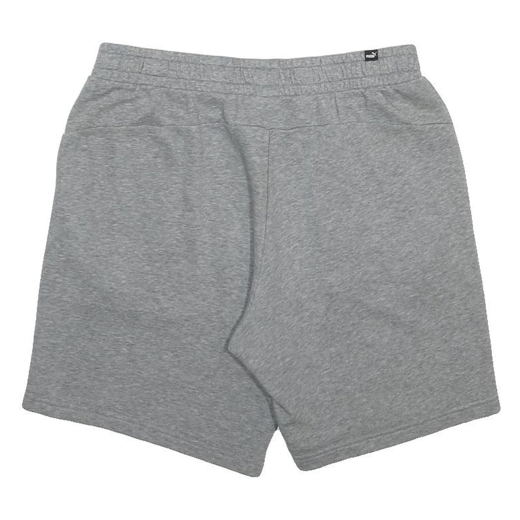 PUMA Mens Shorts Grey Casual Cotton Blend L W30 Elastic Waistband