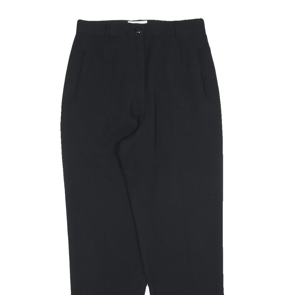 KOFLER Womens Polyester Black Regular Straight Trousers W26 L28 Smart Workwear