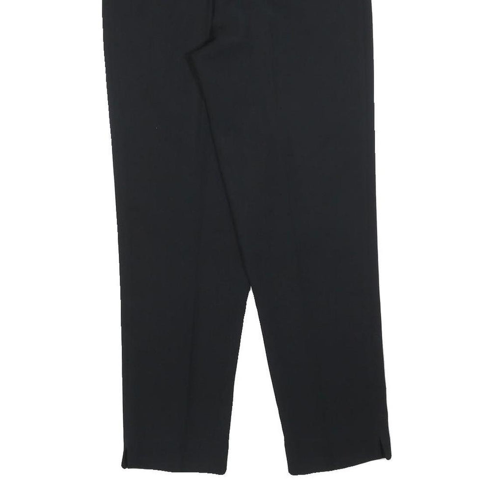 KOFLER Womens Polyester Black Regular Straight Trousers W26 L28 Smart Workwear