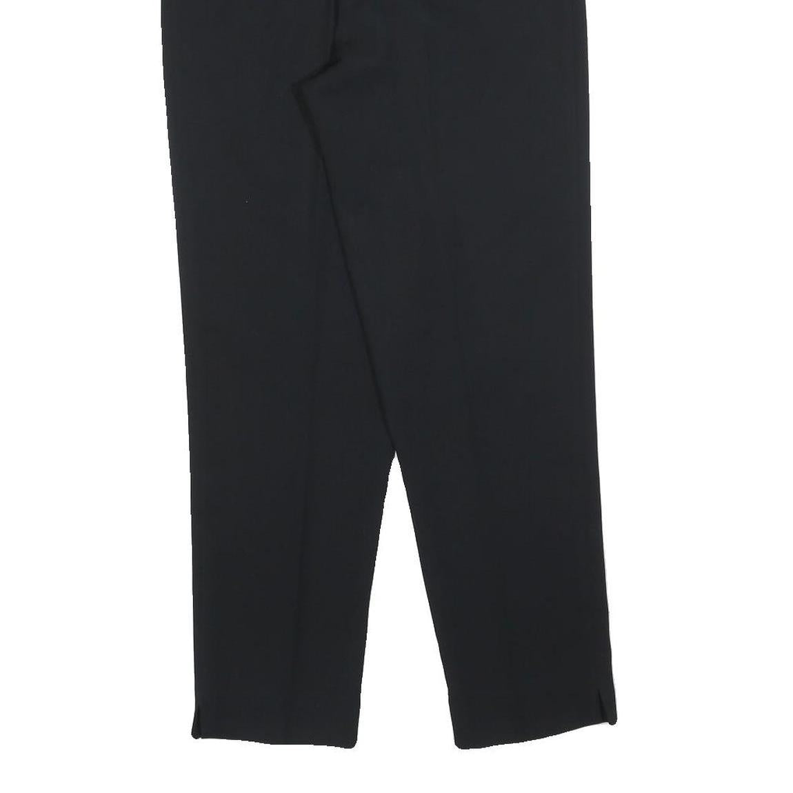 KOFLER Womens Polyester Black Regular Straight Trousers W26 L28 Smart Workwear