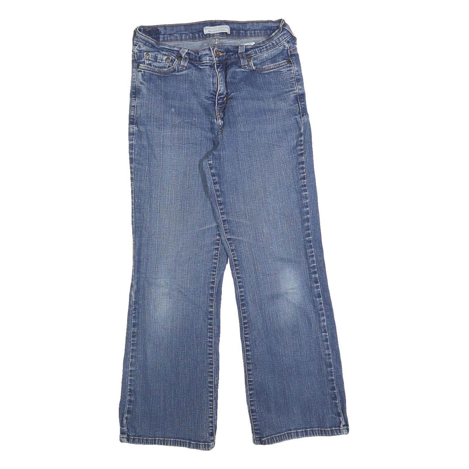 LEVI'S 512 Bootcut Womens Jeans Blue Slim Denim Medium W26 L26 Stretch Cotton