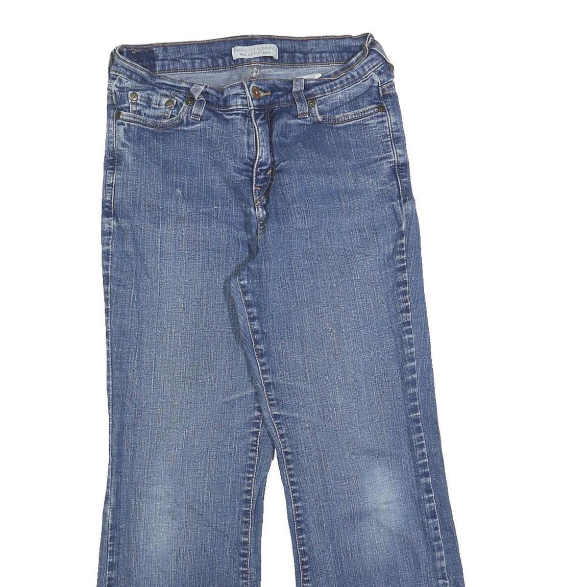 LEVI'S 512 Bootcut Womens Jeans Blue Slim Denim Medium W26 L26 Stretch Cotton