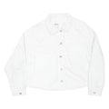 ZARA Womens Denim Jacket White XS