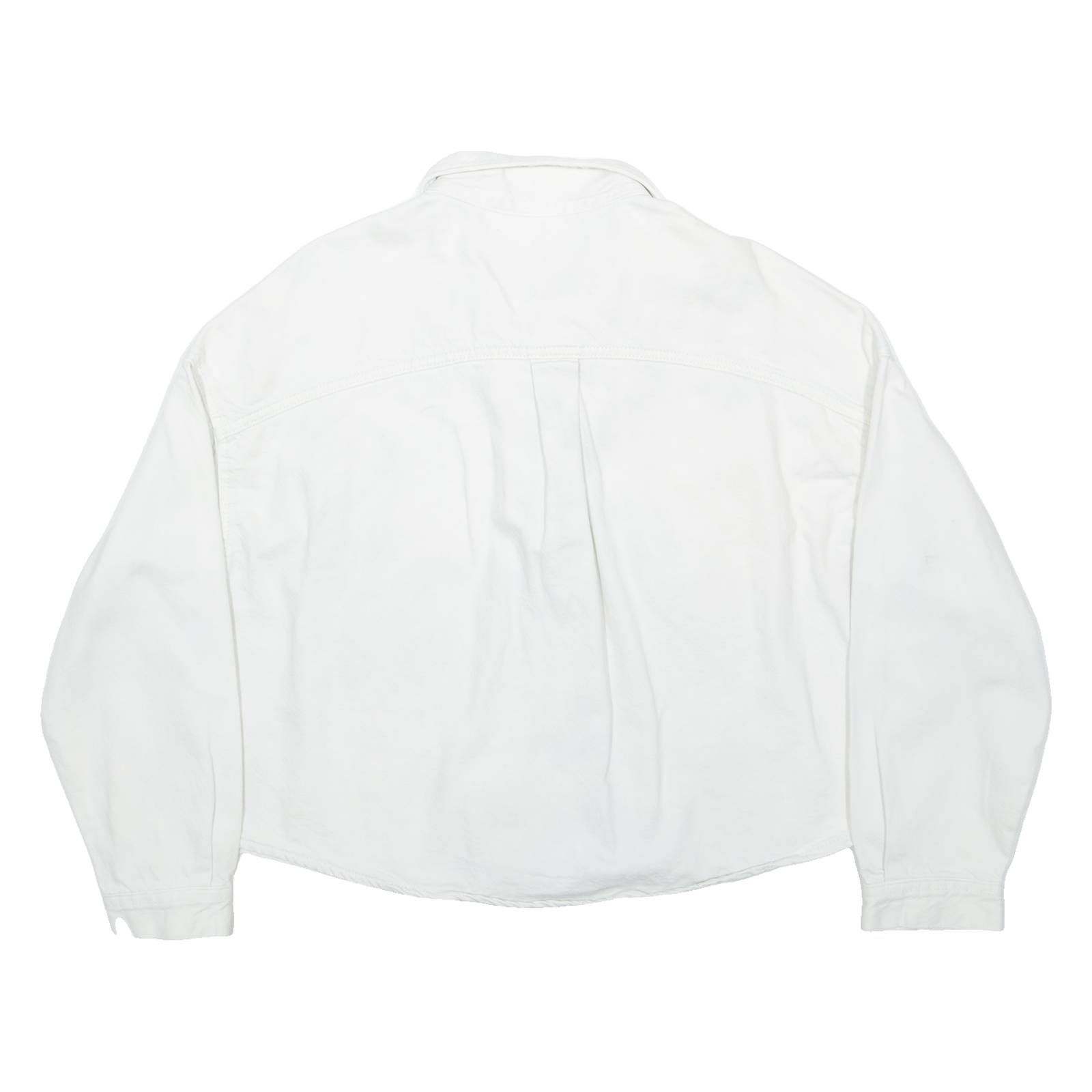 ZARA Womens Denim Jacket White XS